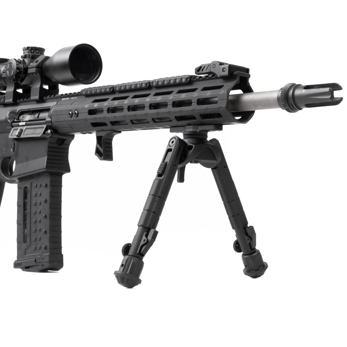 Leapers UTG Recon 360 TL M-LOK Bipod, 6.6"-9.1" Center Height - musta