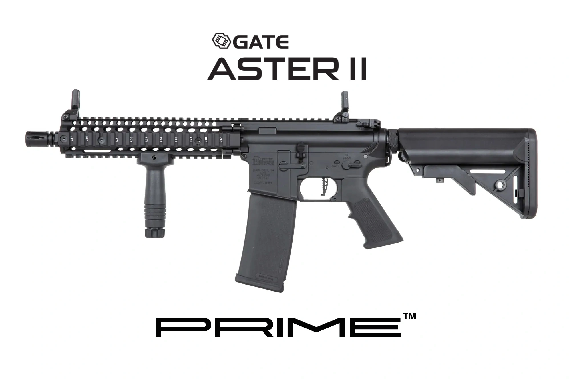 Specna Arms Daniel Defense MK18 SA-P19 Prime Aster II sähköase - musta