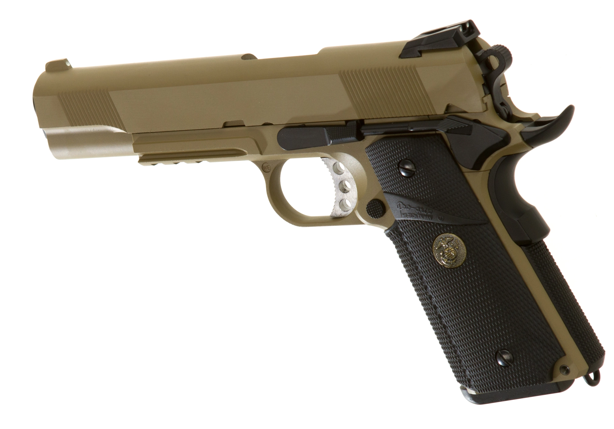 WE M1911 .45 MEU GBB pistooli, metallinen - Desert