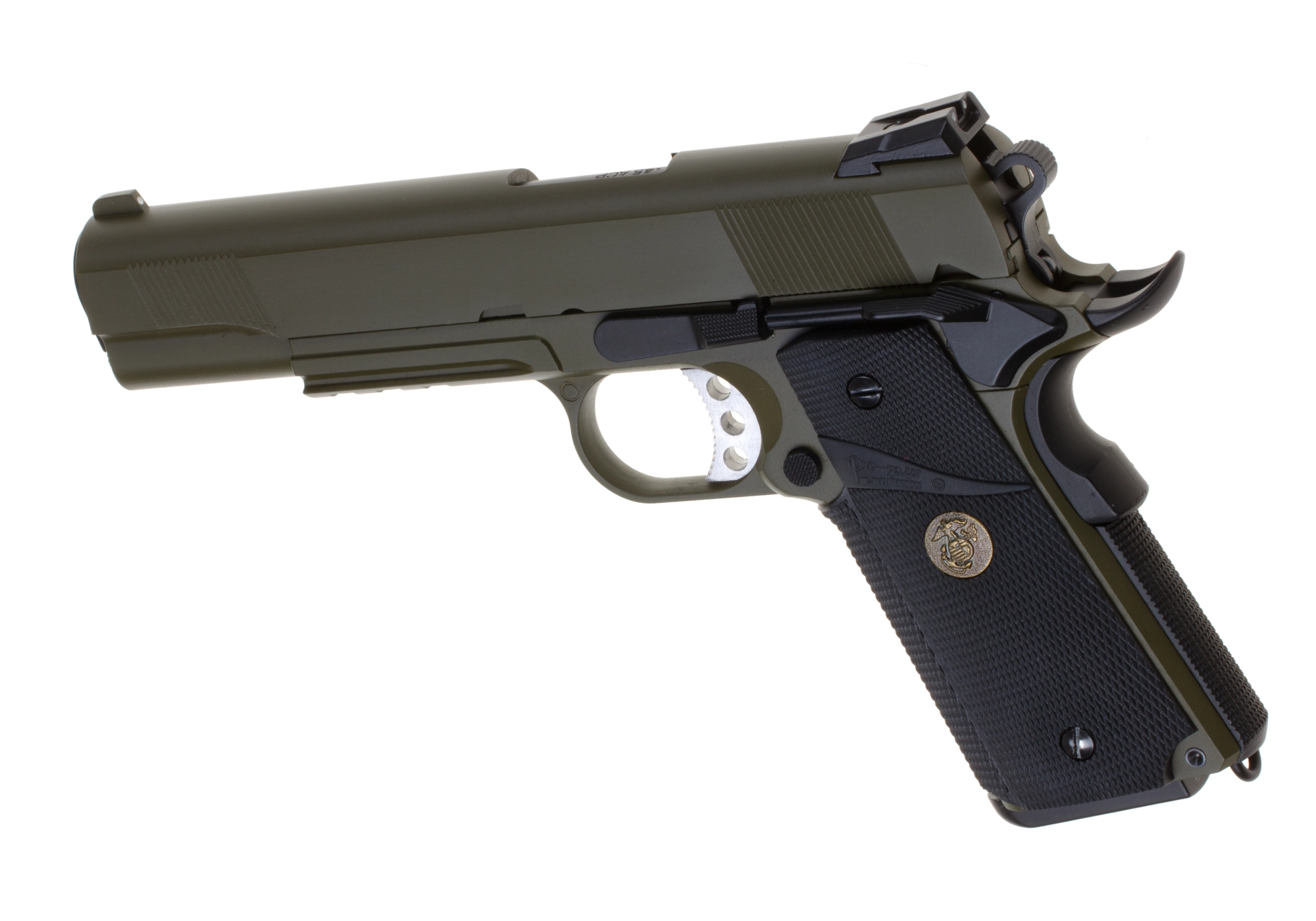 WE M1911 .45 MEU GBB pistooli, metallinen - OD