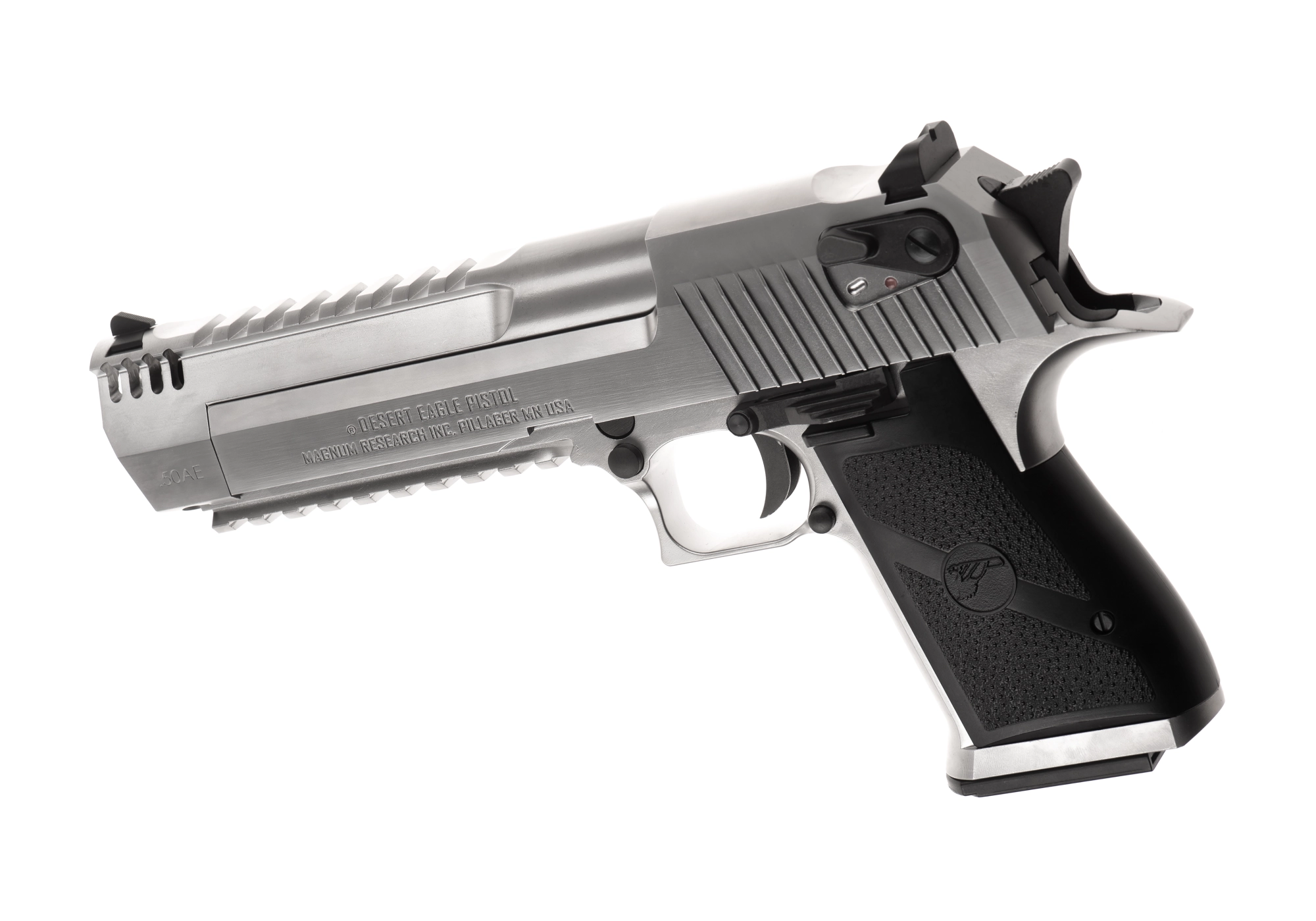 WE Desert Eagle L6 .50 AE GBB pistooli, metallinen - hopea