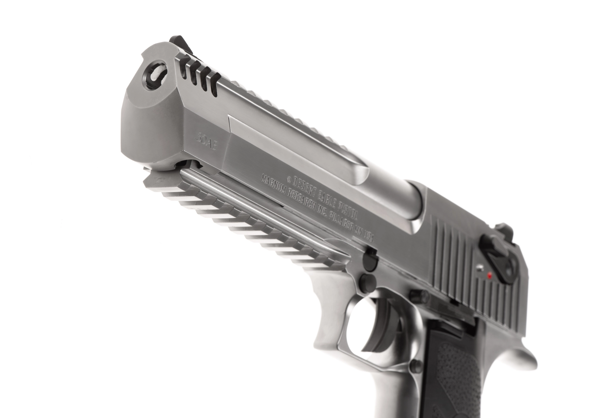 WE Desert Eagle L6 .50 AE GBB pistooli, metallinen - hopea