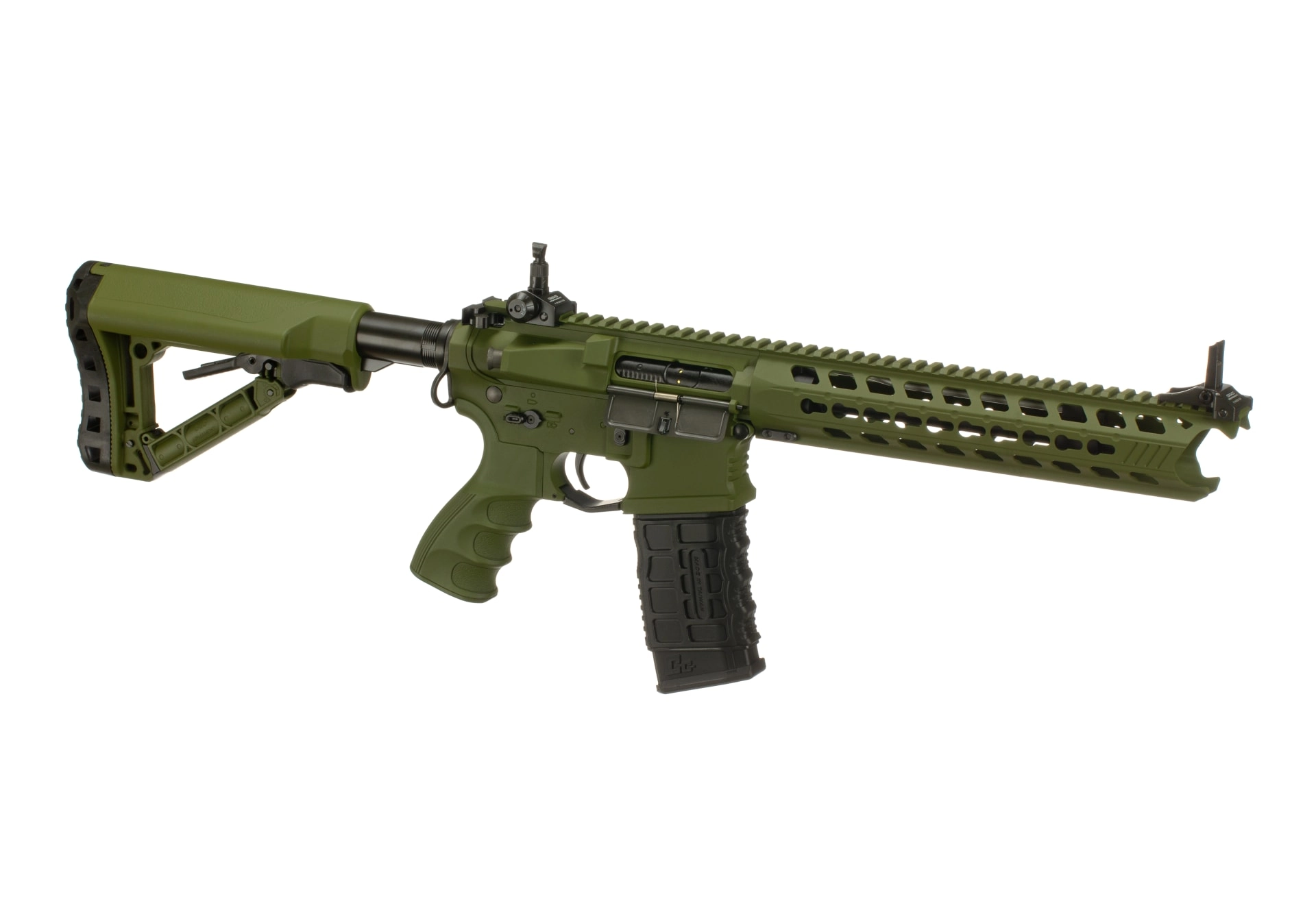 G&G GC16 Predator sähköase, metallirungolla - Hunter Green