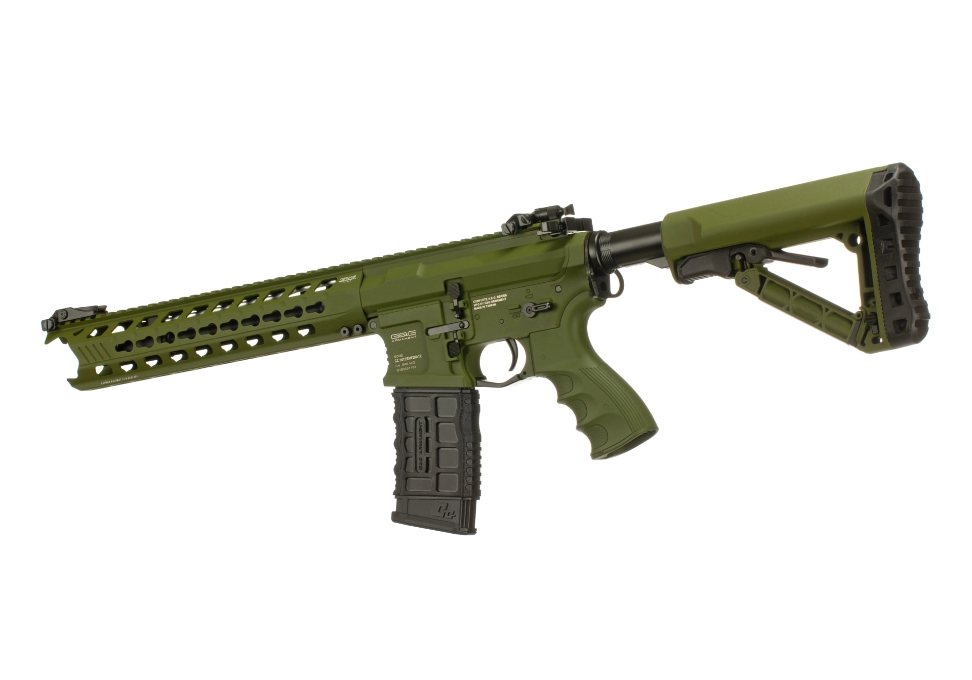 G&G GC16 Predator sähköase, metallirungolla - Hunter Green