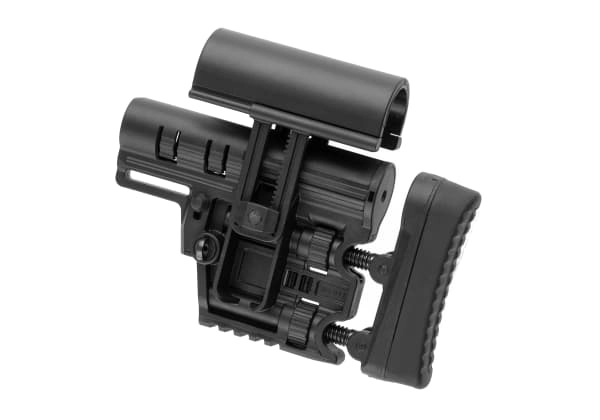 DLG Tactical Mil Spec Modular Precision Stock - musta