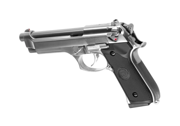 WE Beretta M92 blowback CO2 kaasupistooli, metallinen - hopea