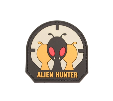 "Alien Hunter" -merkki, värillinen, velkro