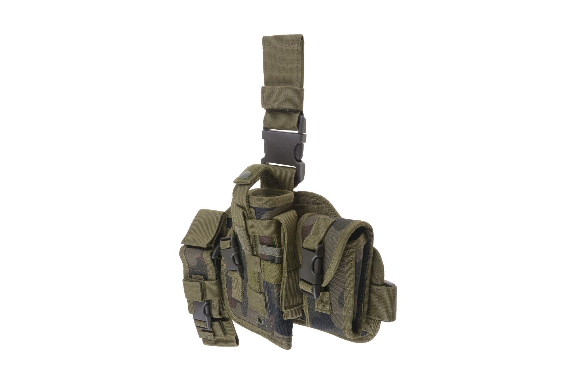 GFC Tactical Drop-Leg Paneeli pistoolikotelolla - WZ.93 Woodland Panther