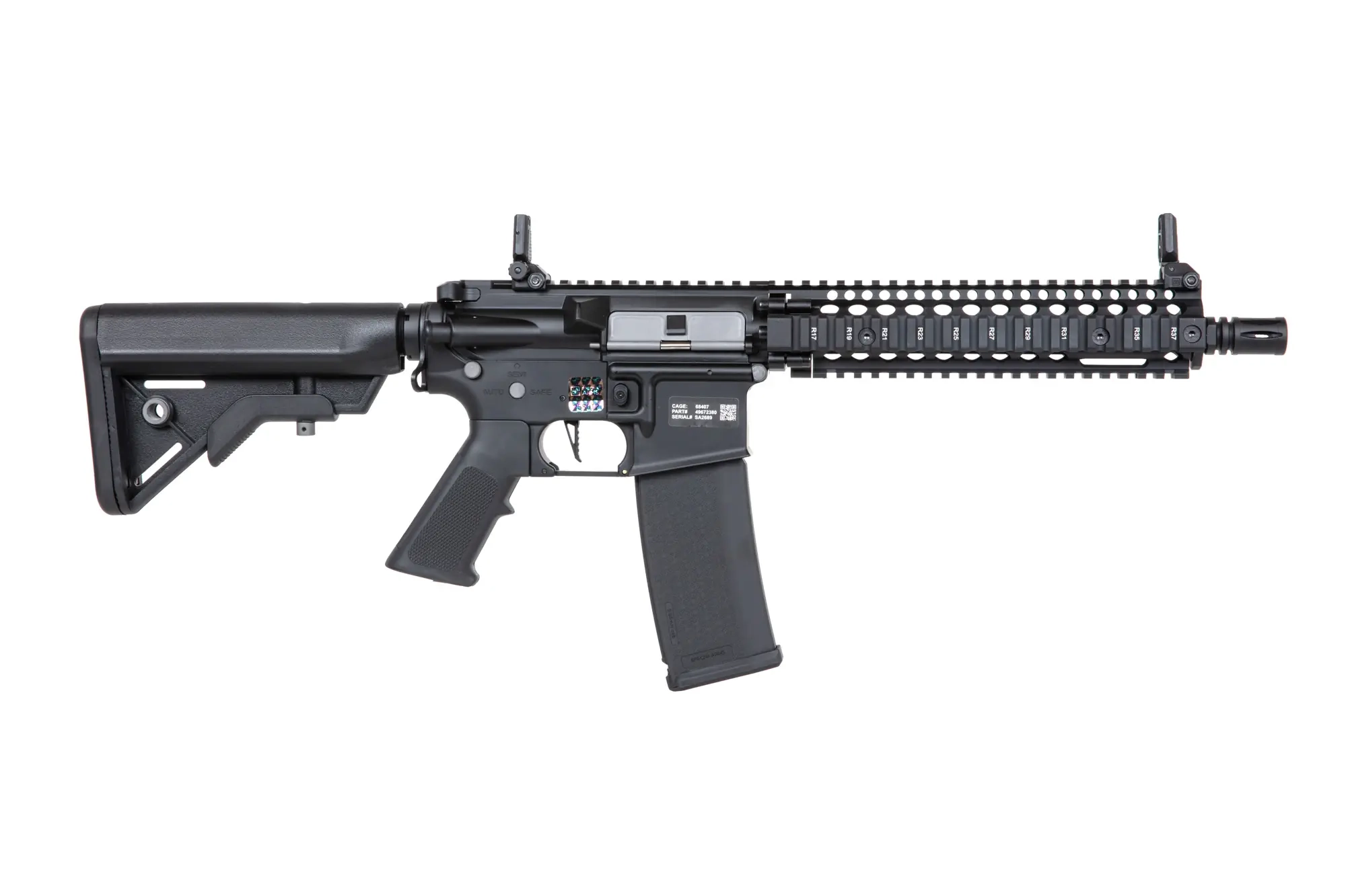 Specna Arms Daniel Defense MK18 SA-E19 EDGE HAL ETU sähköase - musta