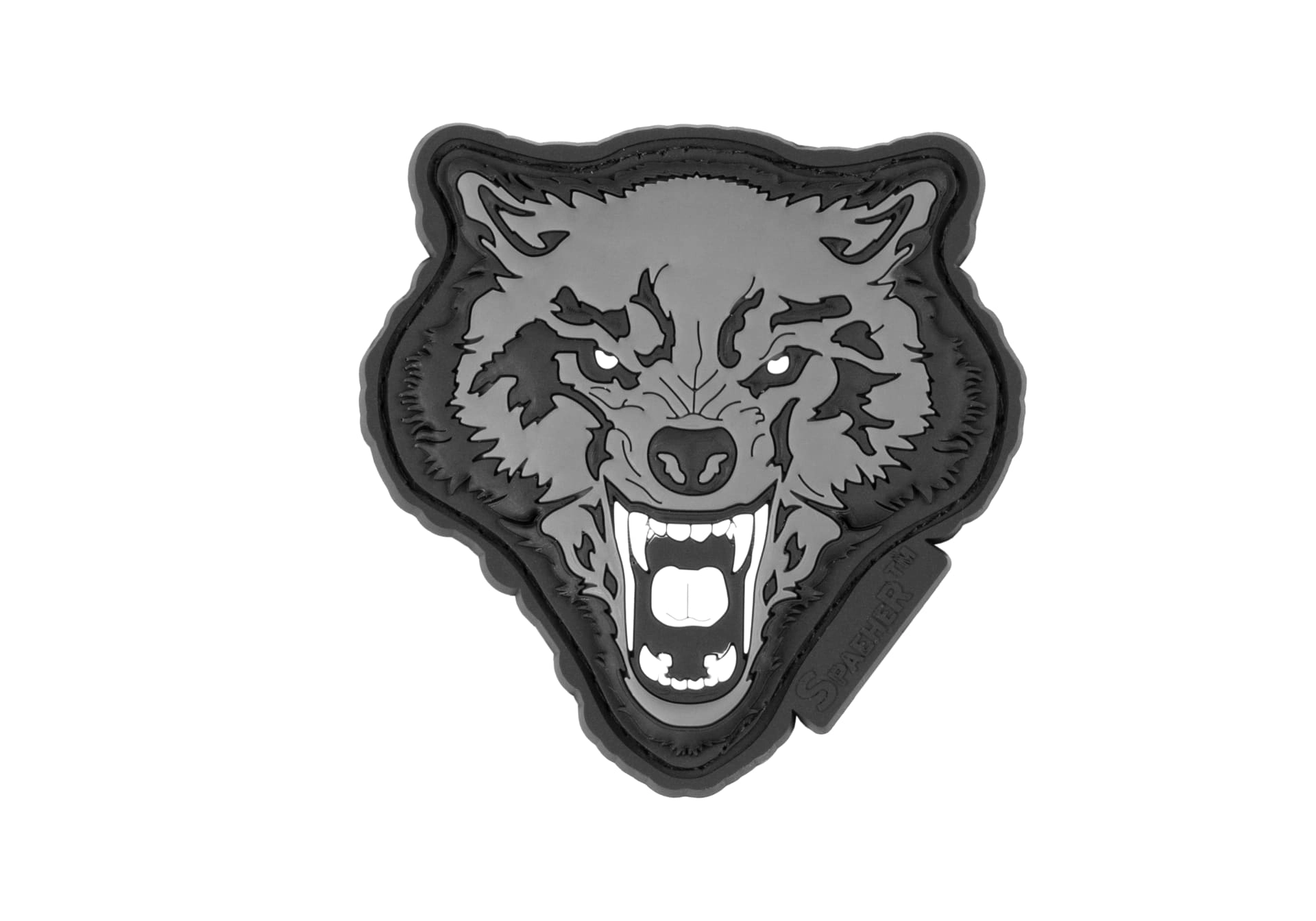 JTG Wolf Head 3D velcromerkki - SWAT