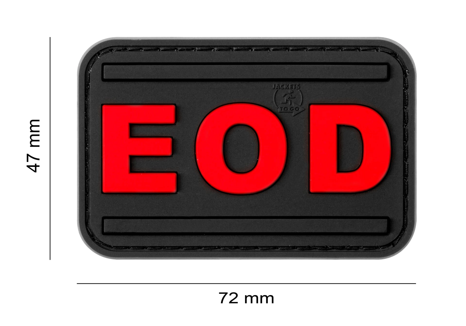 JTG EOD 3D velcromerkki - värillinen