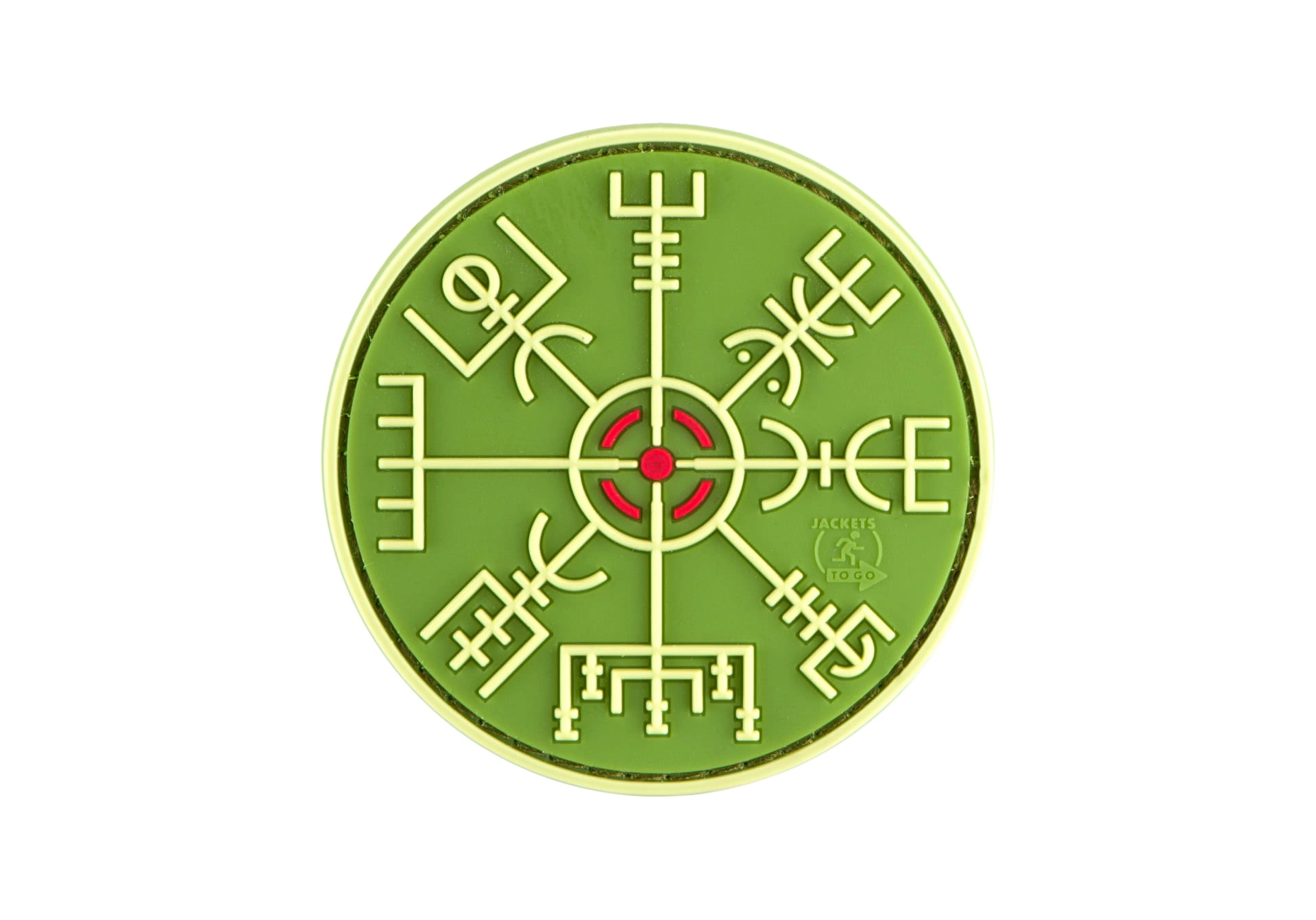 JTG Vegvisir 3D velcromerkki - vihreä