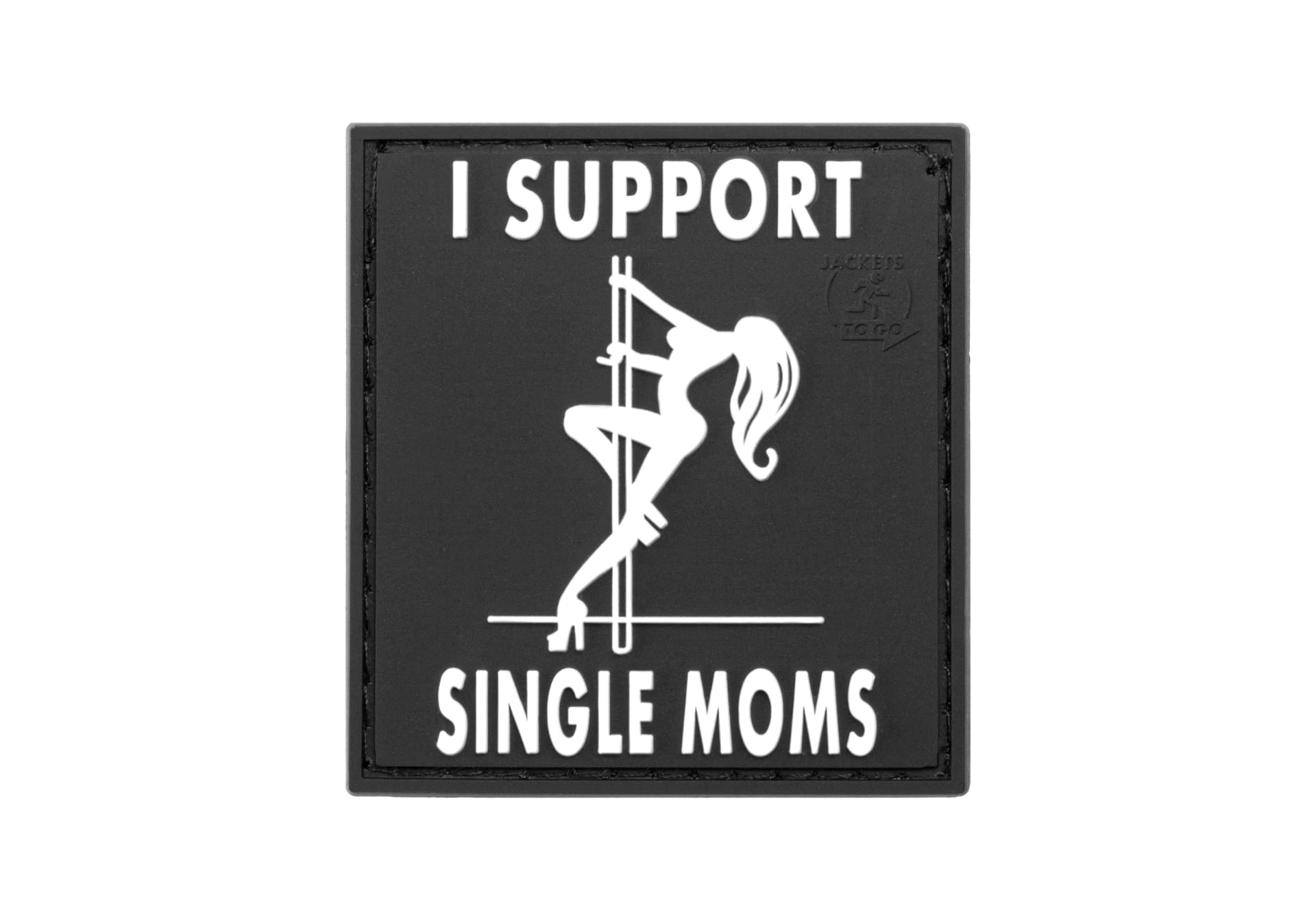 JTG I Support Single Moms 3D velcromerkki - SWAT