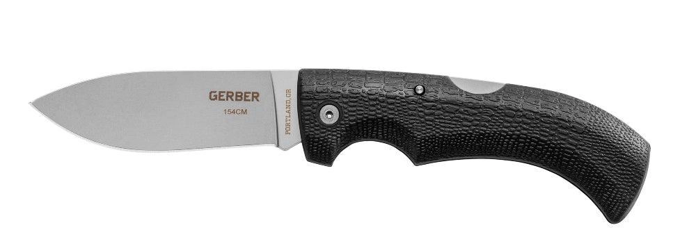 Gerber Gator taittoveitsi - Drop Point, Plain Edge - musta