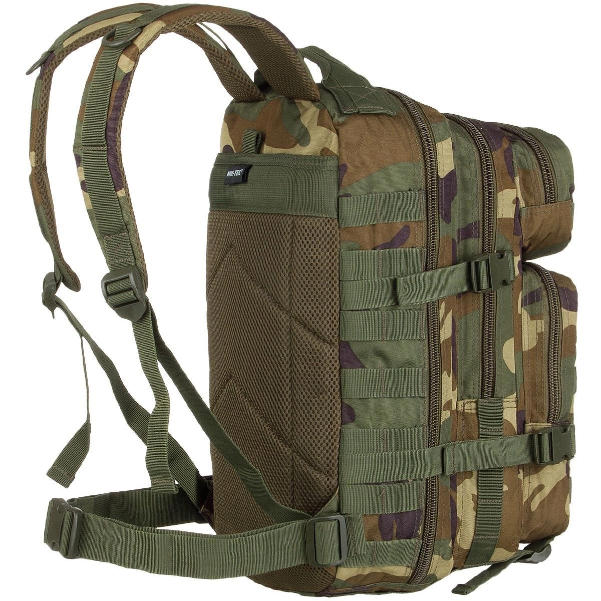 Mil-Tec pieni rynnäkköreppu, 20 L - woodland