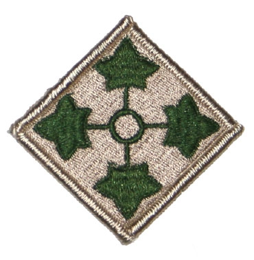 US Army joukko-osastomerkki, 4th Infantry Division, värillinen