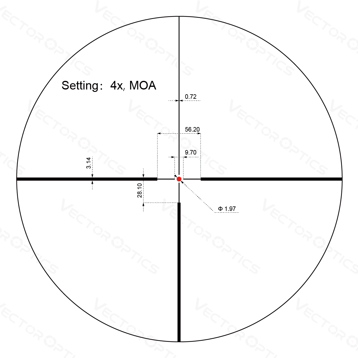 Vector Optics Continental x8 1-8x24 ED LPVO kiikaritähtäin - musta