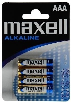 Maxell Alkaline AAA paristo 1,5V, 4 kpl paketti