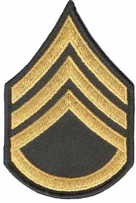 US Army arvomerkit, kangas, hiha, pari - staff sergeant