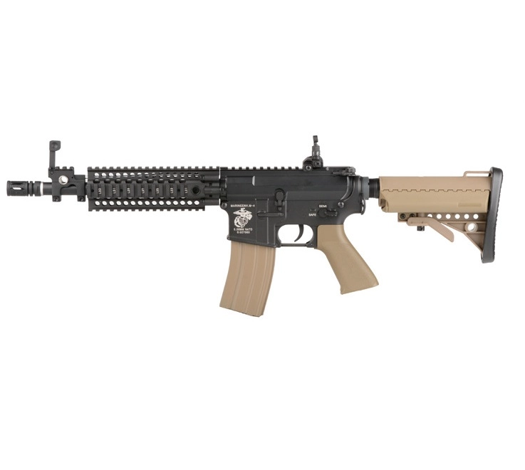 Specna Arms M4 VLTOR DD Lite Carbine SA-V01HT ONE, metallinen, hiekka