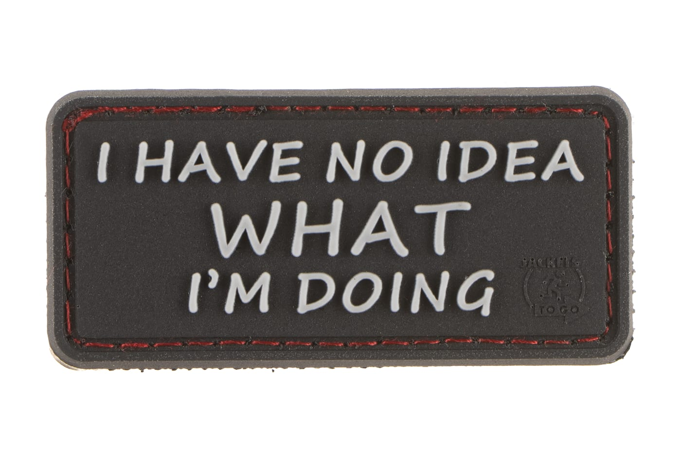 JTG I Have No Idea Rubber Patch - Black