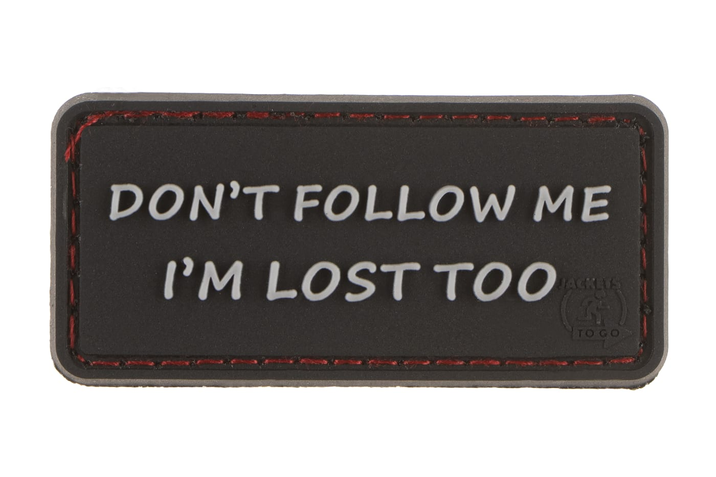 JTG I'm Lost Too Rubber Patch - Black