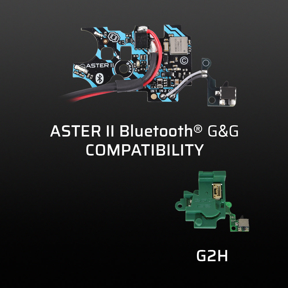 Gate ASTER II Bluetooth EXPERT G&G G2H + Quantum Trigger 2 - johdot taakse