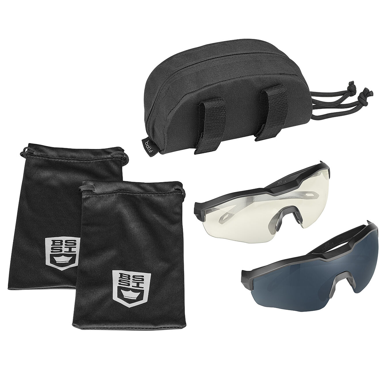Bolle Safety MY6 Ballistic Eyeshield Kit - Clear + Smoke - 2 pcs