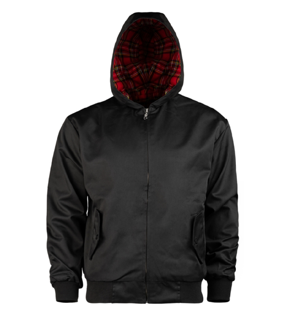 Mil-Tec Harrington takki hupulla - musta
