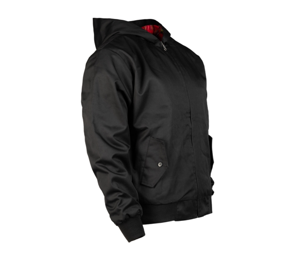 Mil-Tec Harrington takki hupulla - musta