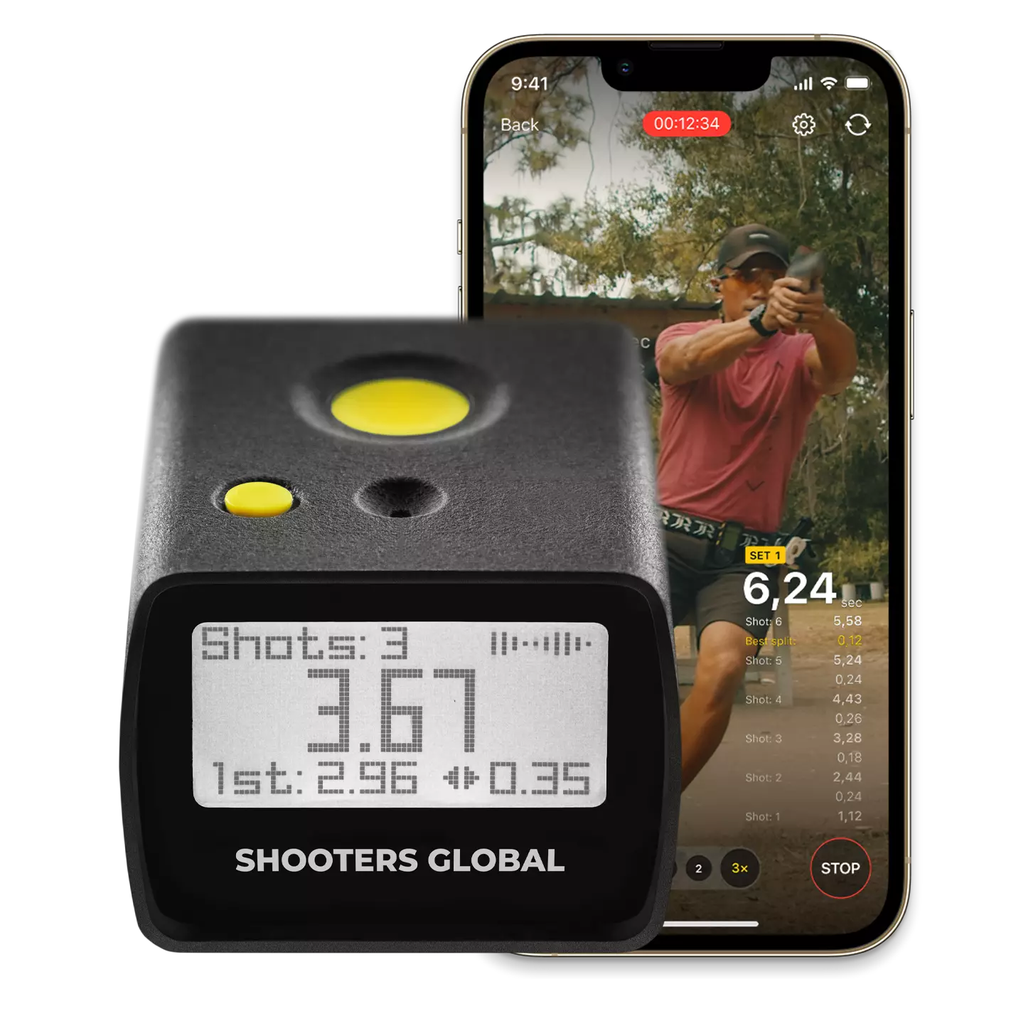Shooters Global SG Timer GO Gen2 - Quick Release + Pocket Clip