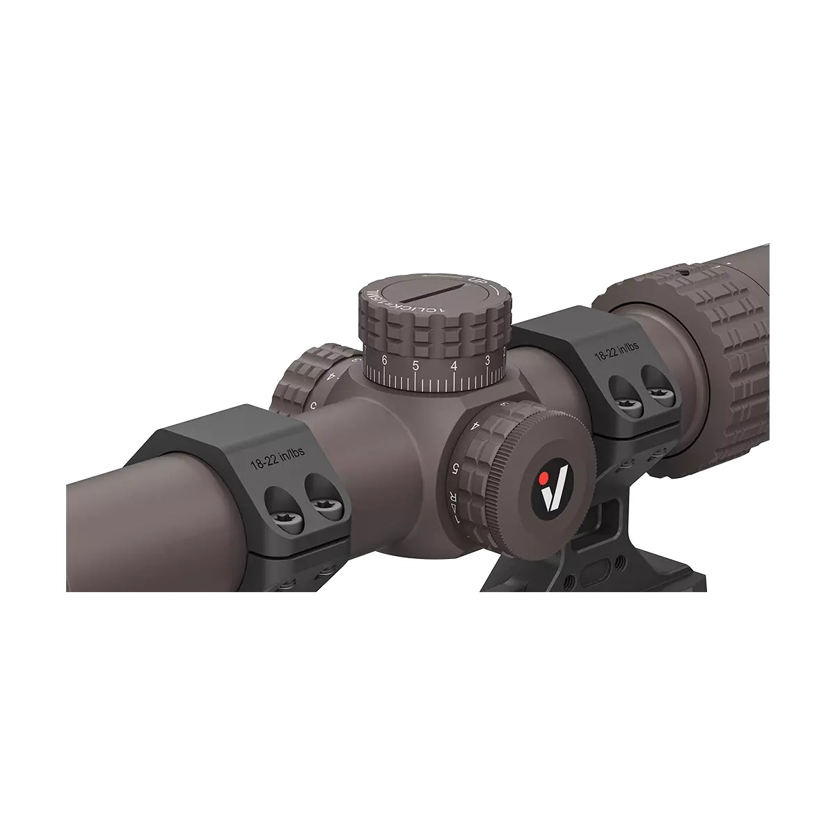 VictOptics S6 1-6x24 LPVO Short Dot Scope - AR Mount Kit - FDE