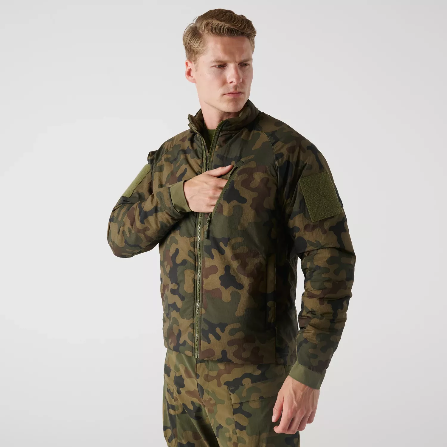 Helikon-Tex Wolfhound Jacket - Field (NIR/IRR) - PL Woodland