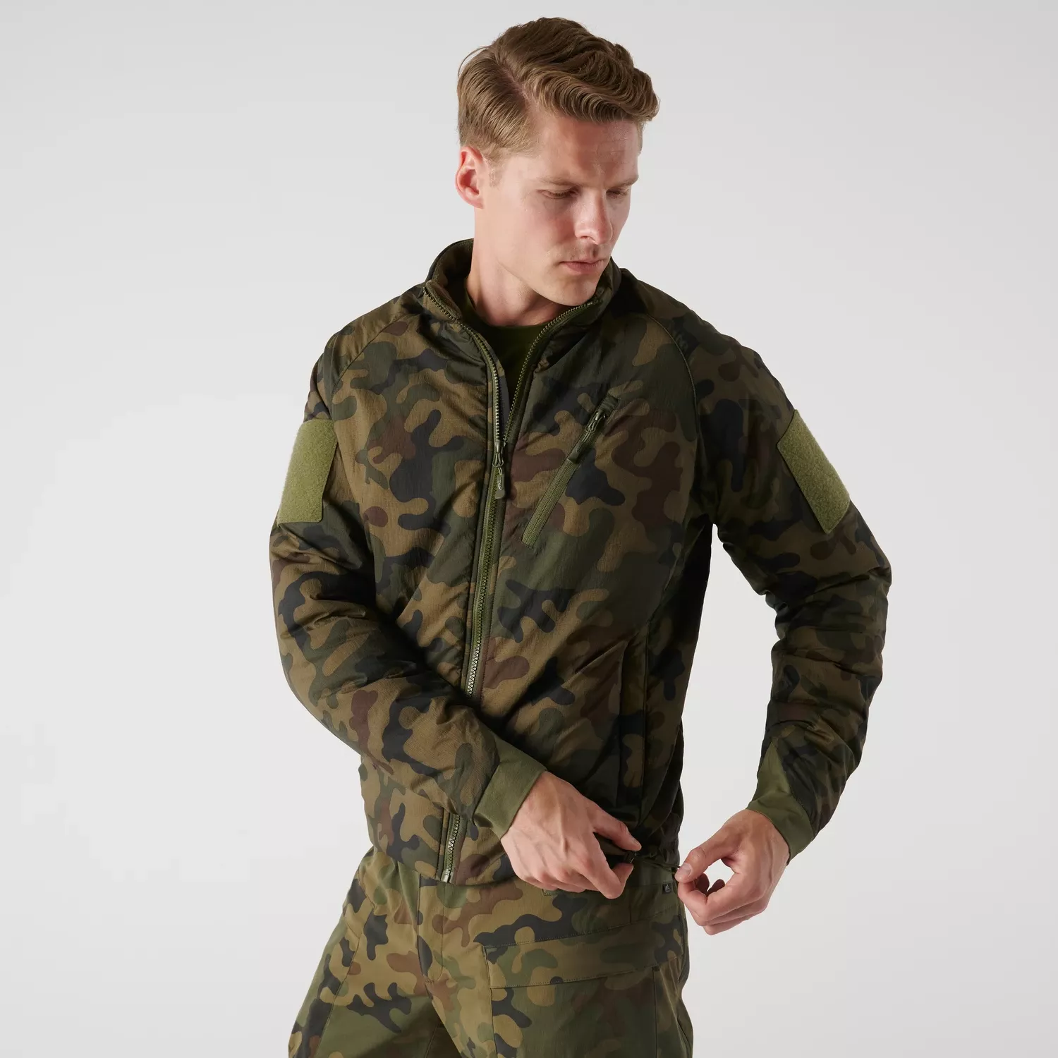 Helikon-Tex Wolfhound Jacket - Field (NIR/IRR) - PL Woodland