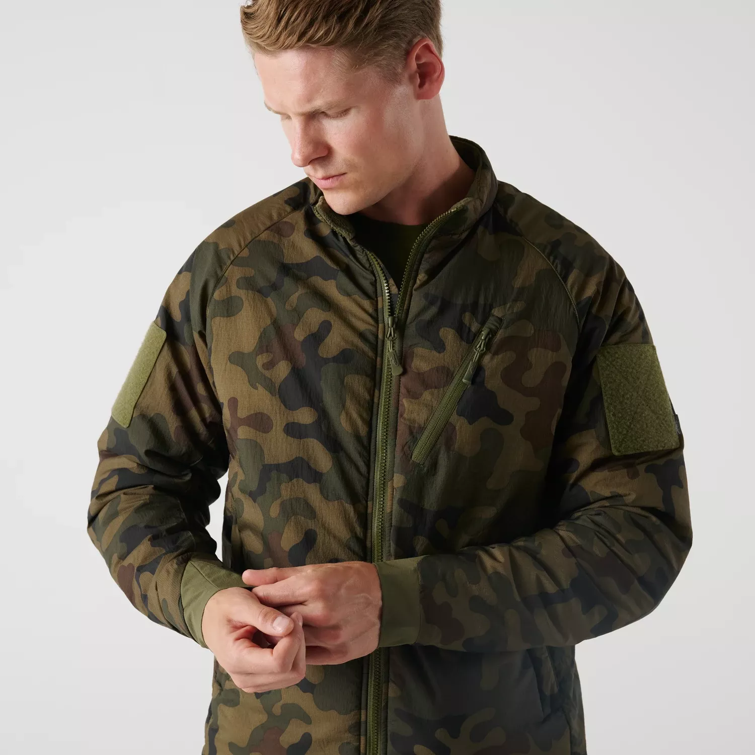 Helikon-Tex Wolfhound Jacket - Field (NIR/IRR) - PL Woodland