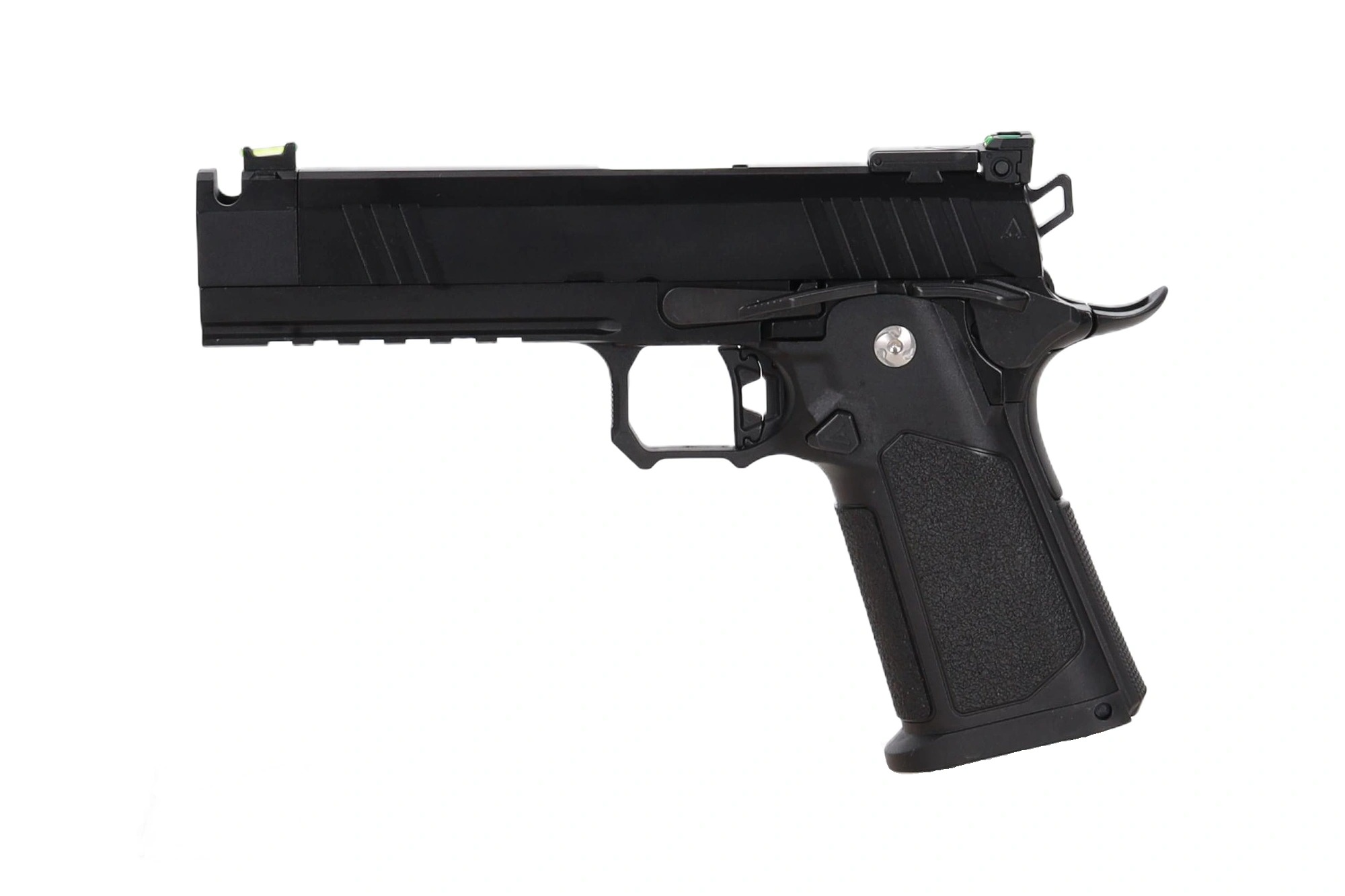 Arcturus Tempest 4.3" Duty Grade Hi-Capa GBB Pistooli - Kompensaattori - Musta