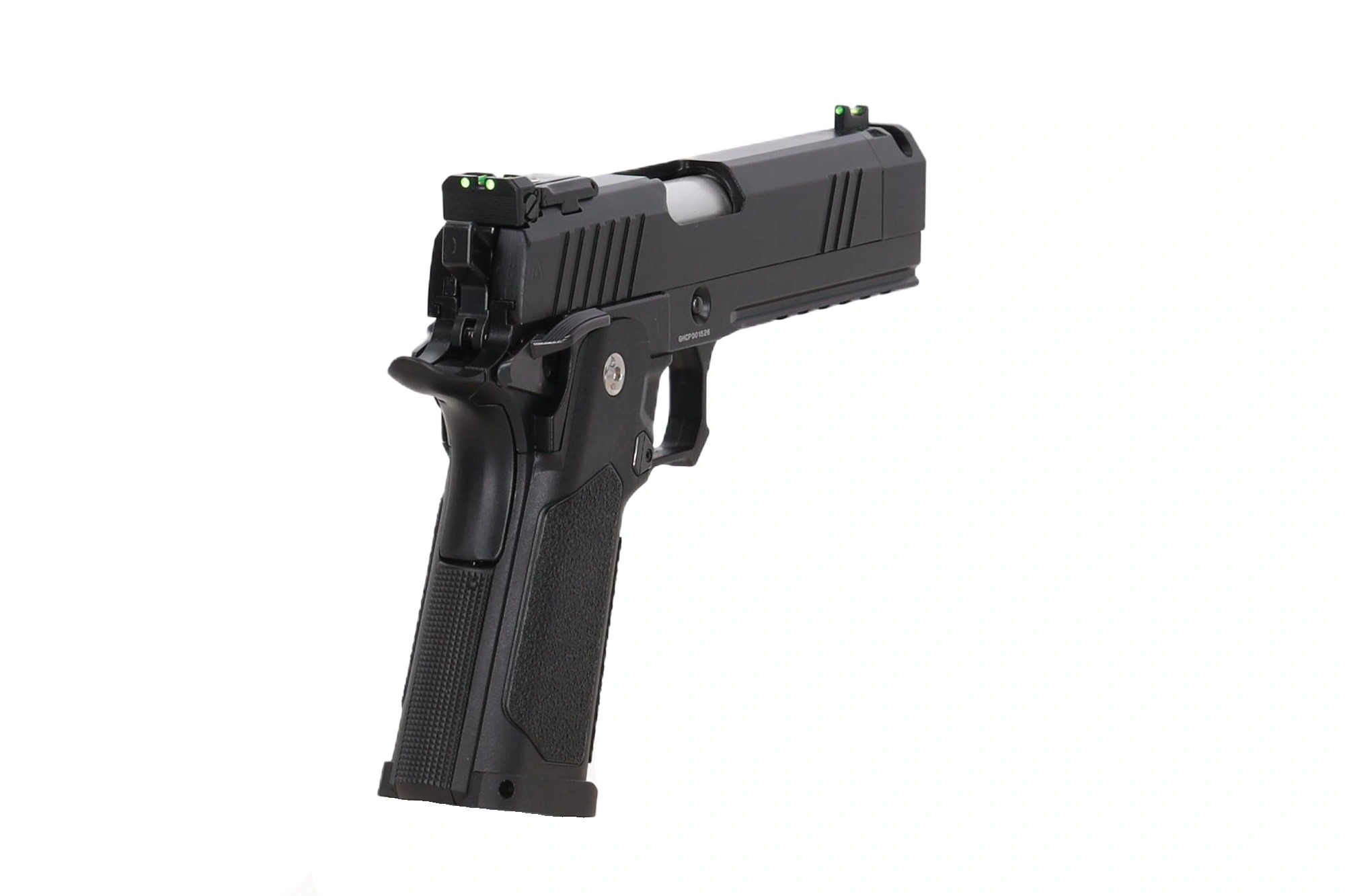 Arcturus Tempest 4.3" Duty Grade Hi-Capa GBB Pistooli - Kompensaattori - Musta