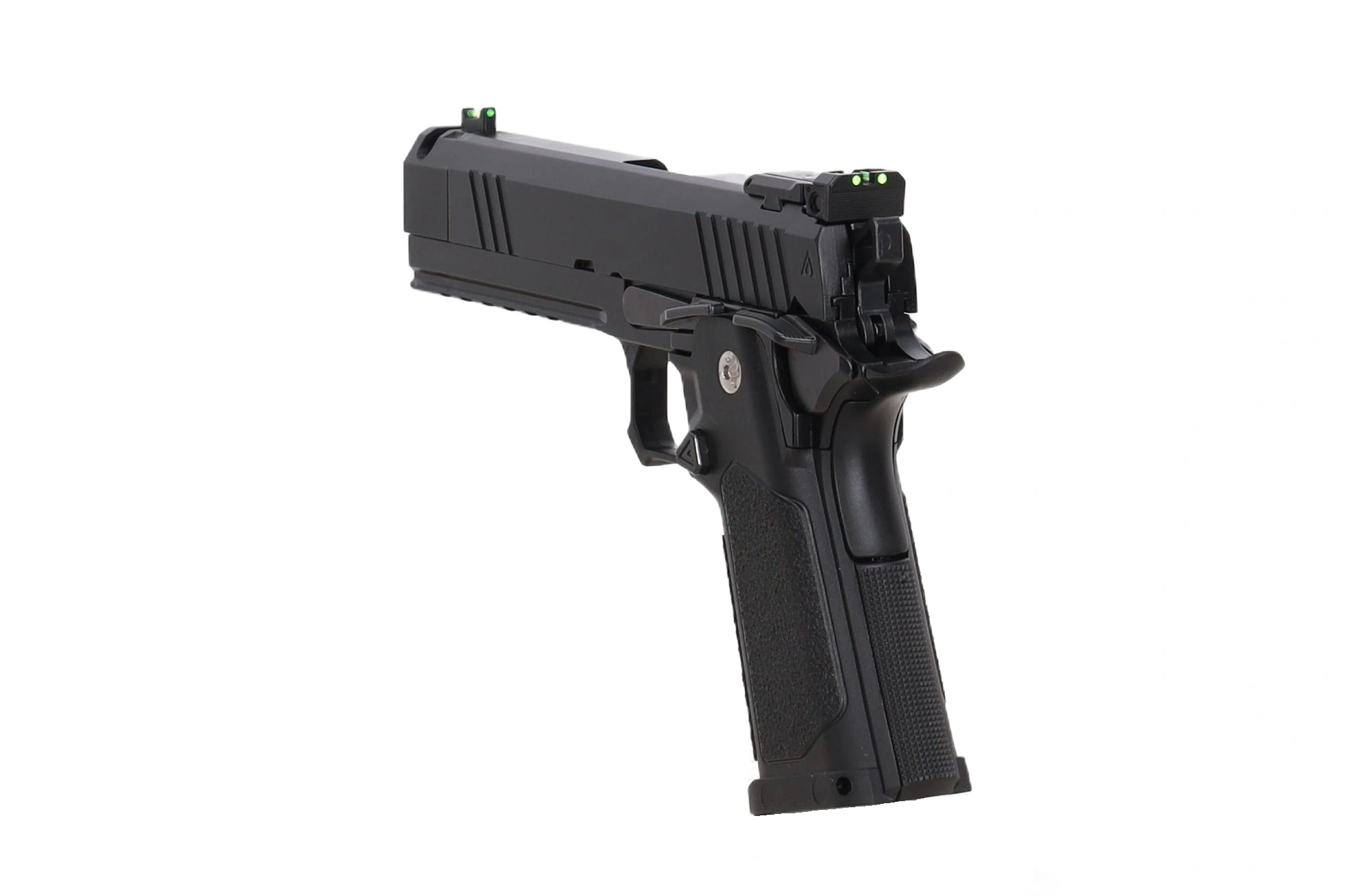 Arcturus Tempest 4.3" Duty Grade Hi-Capa GBB Pistooli - Kompensaattori - Musta