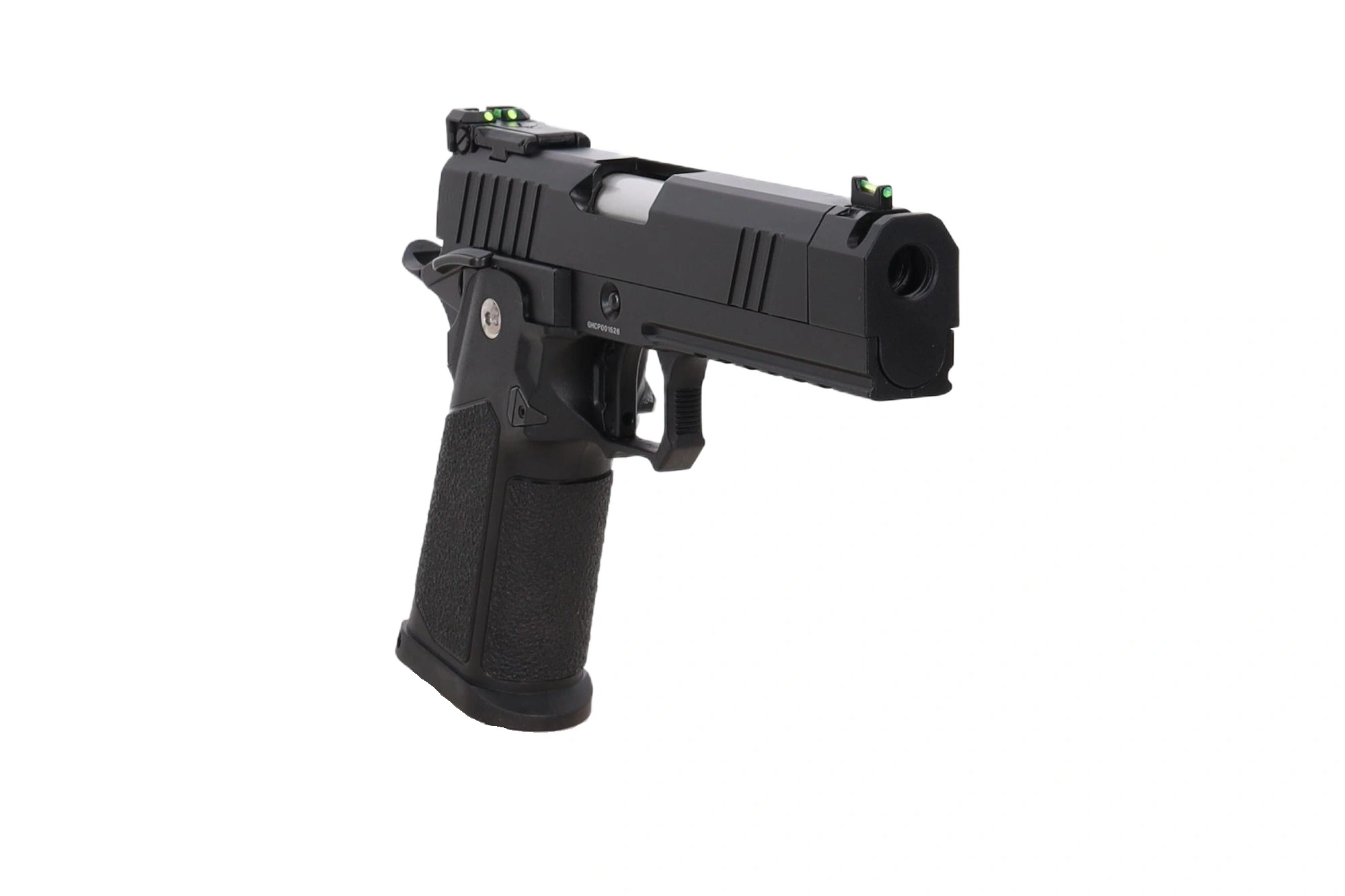Arcturus Tempest 4.3" Duty Grade Hi-Capa GBB Pistooli - Kompensaattori - Musta