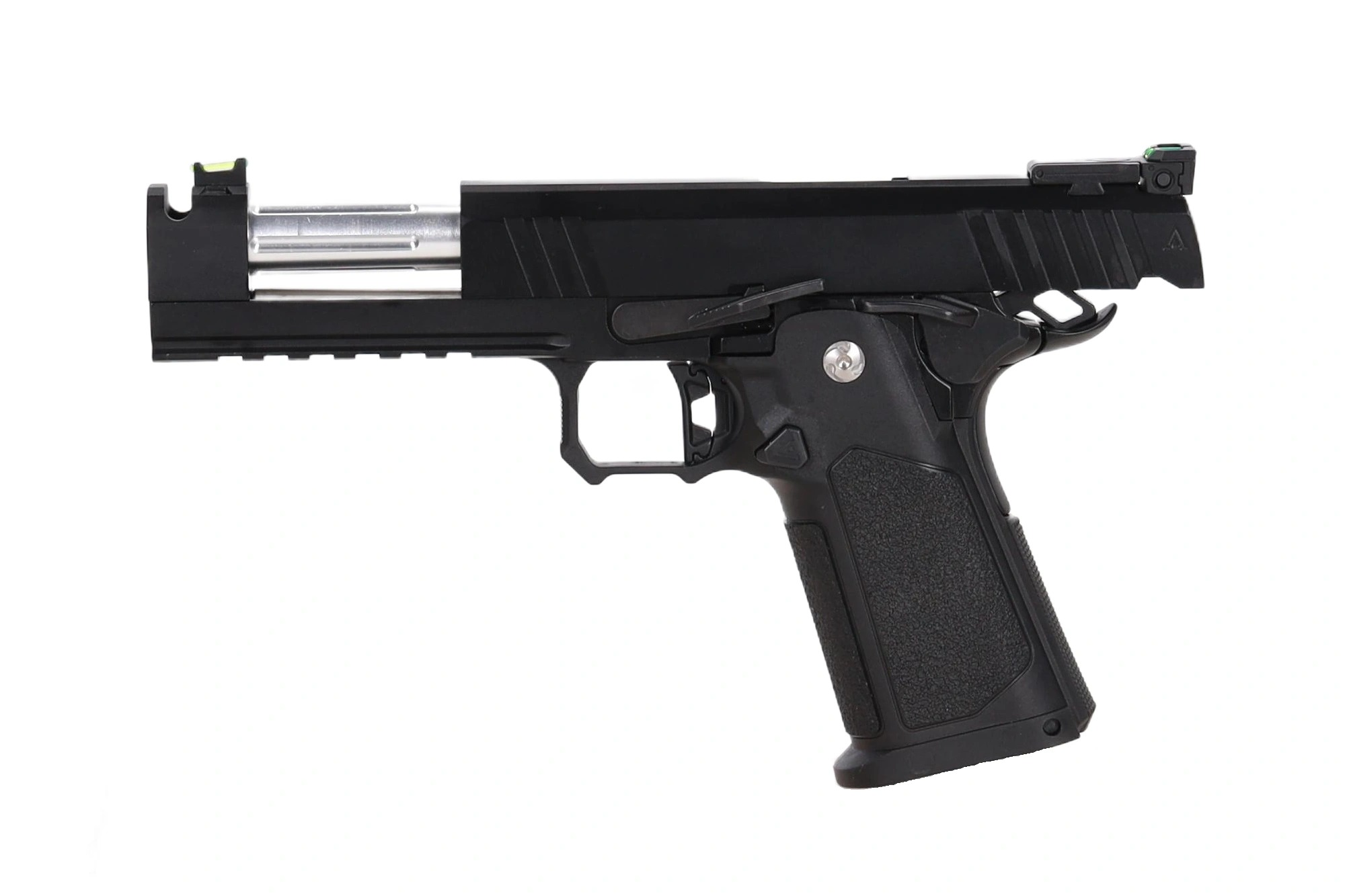 Arcturus Tempest 4.3" Duty Grade Hi-Capa GBB Pistooli - Kompensaattori - Musta