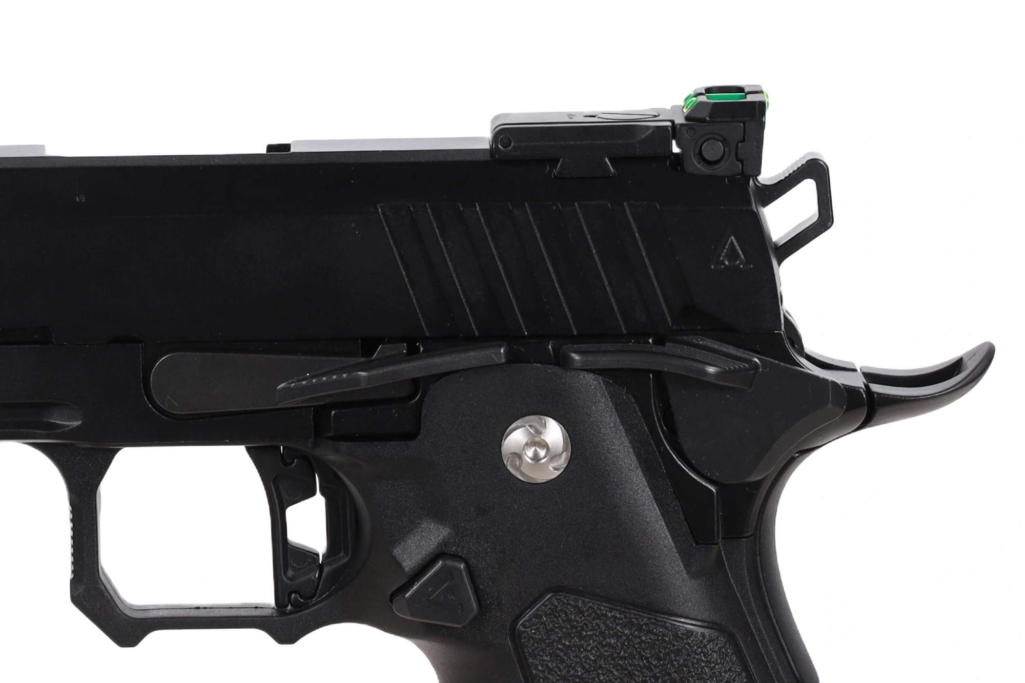 Arcturus Tempest 4.3" Duty Grade Hi-Capa GBB Pistooli - Kompensaattori - Musta