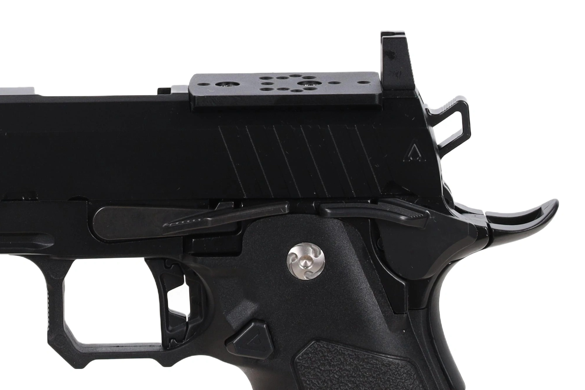 Arcturus Tempest 4.3" Duty Grade Hi-Capa GBB Pistooli - Optics Ready & Kompensaattori - Musta
