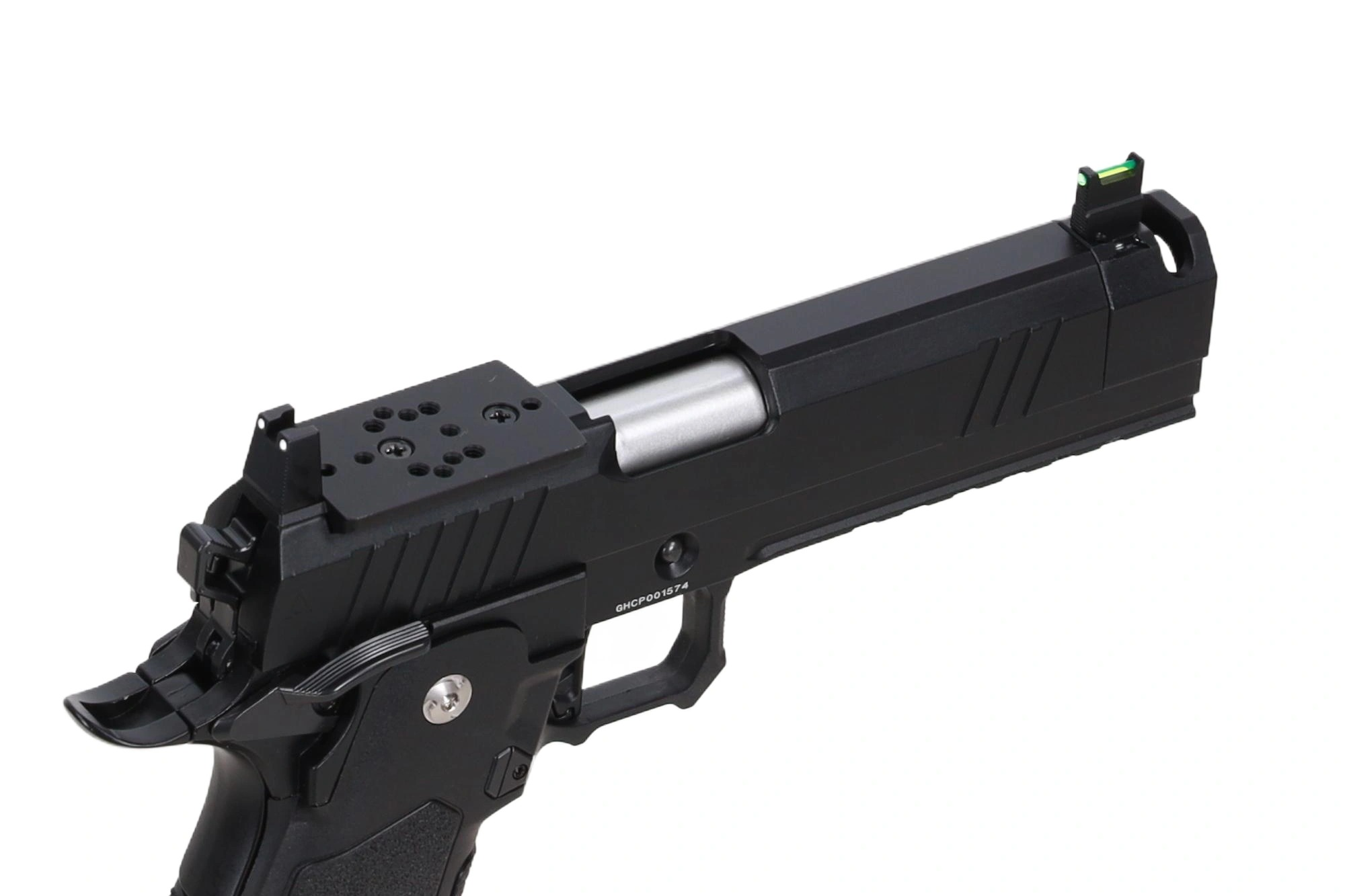 Arcturus Tempest 4.3" Duty Grade Hi-Capa GBB Pistooli - Optics Ready & Kompensaattori - Musta