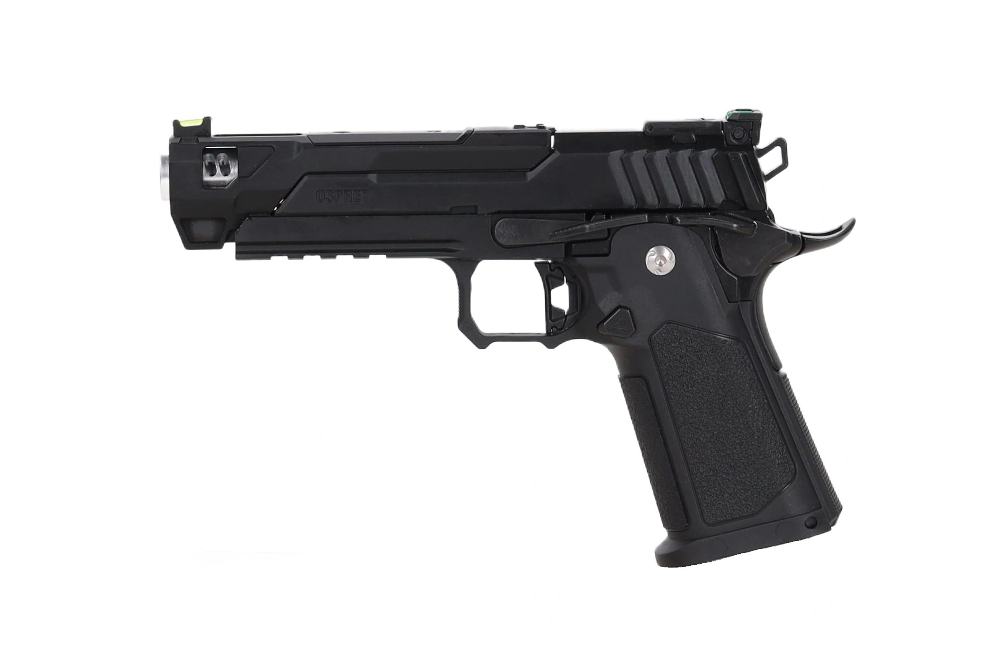 Arcturus Osprey 5" Duty Grade Hi-Capa GBB Pistooli - Optics Ready - Musta