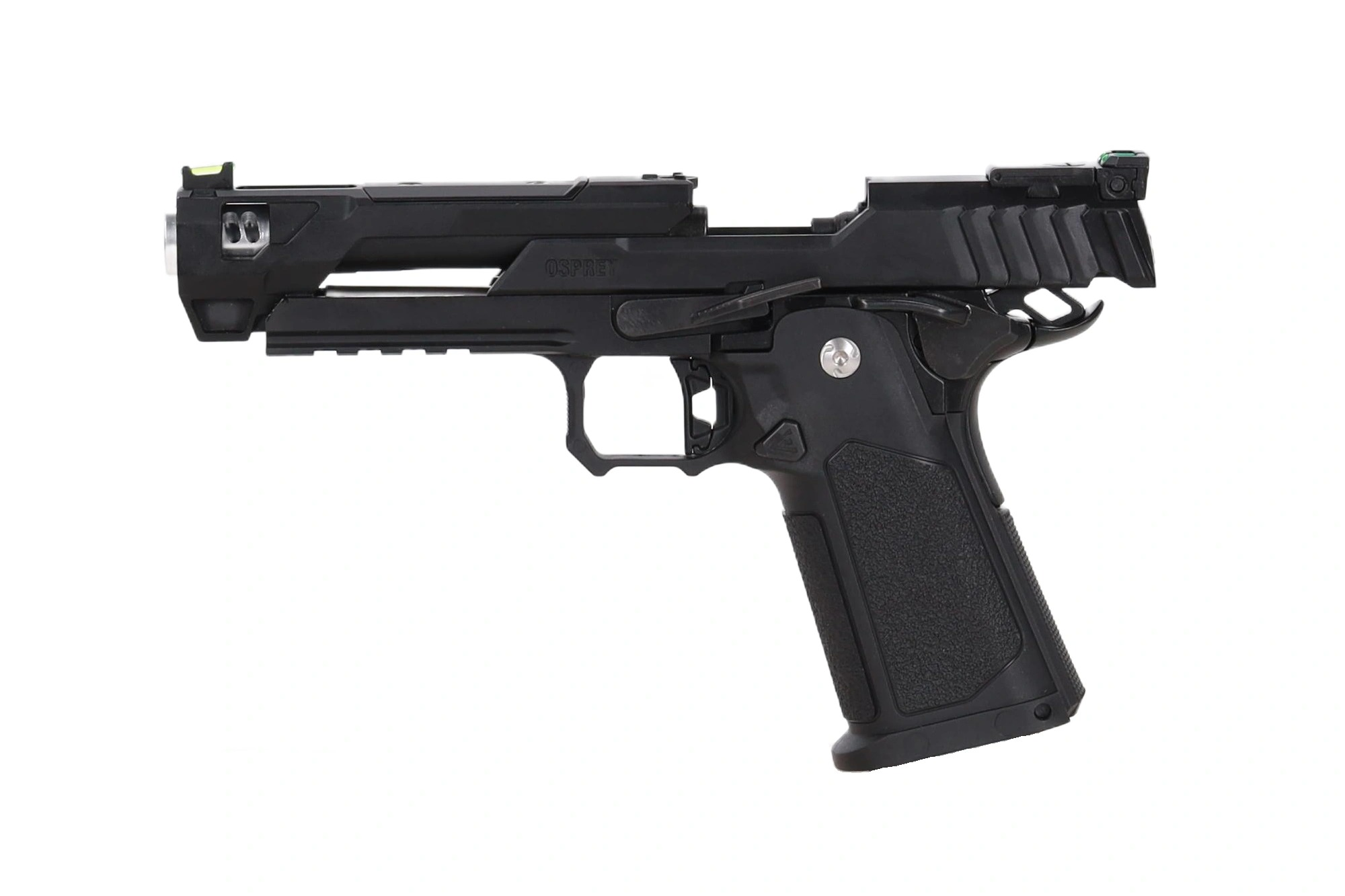 Arcturus Osprey 5" Duty Grade Hi-Capa GBB Pistooli - Optics Ready - Musta