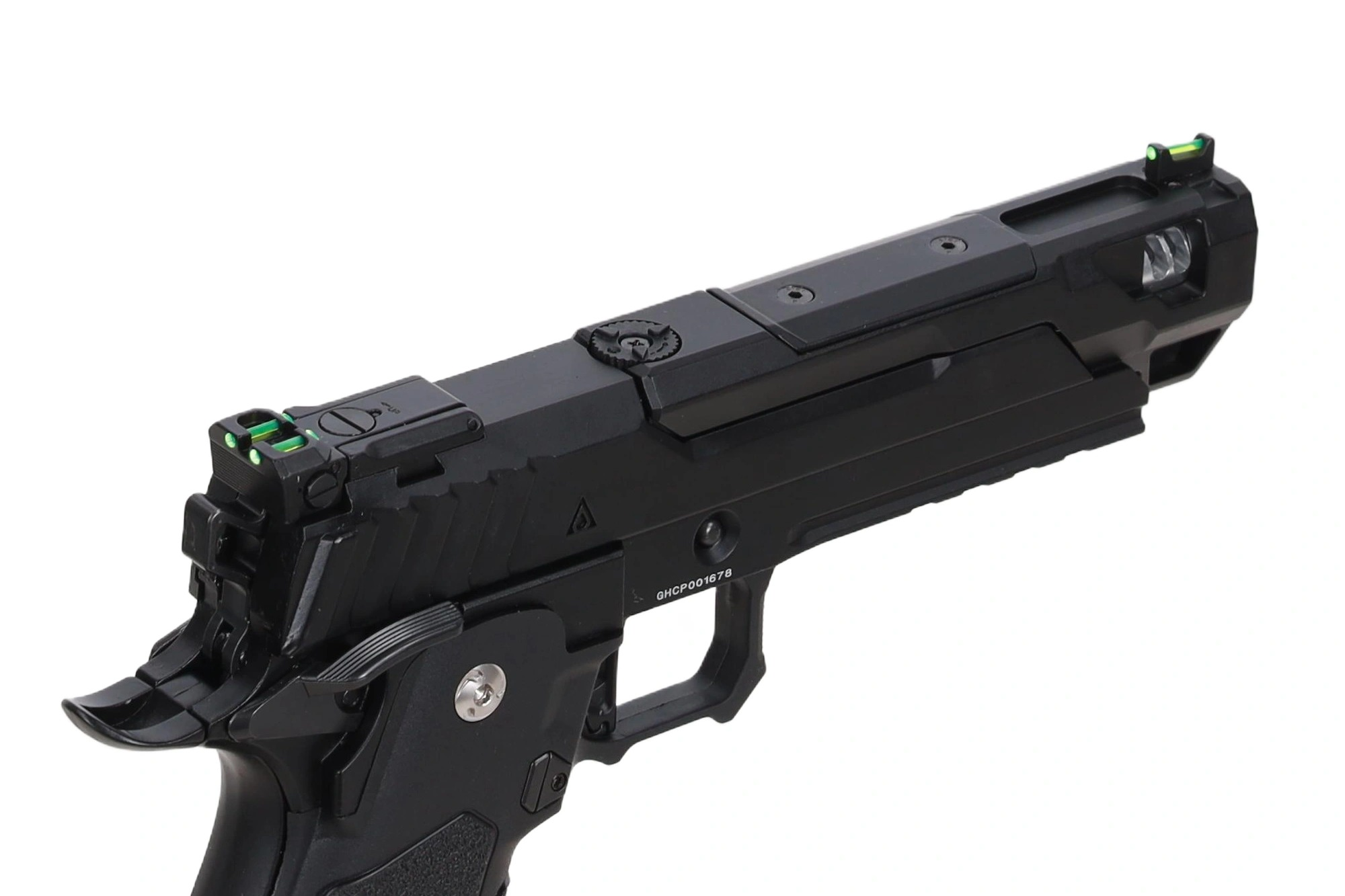 Arcturus Osprey 5" Duty Grade Hi-Capa GBB Pistooli - Optics Ready - Musta