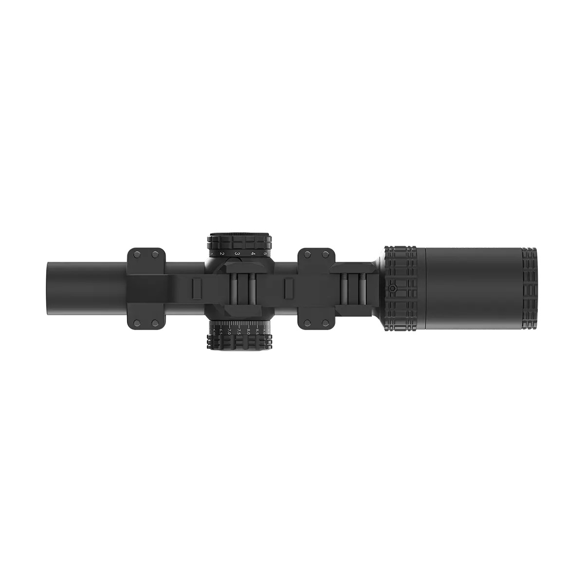 VictOptics S10 1-10x24 LPVO kiikaritähtäin - AR Mount Kit - Musta