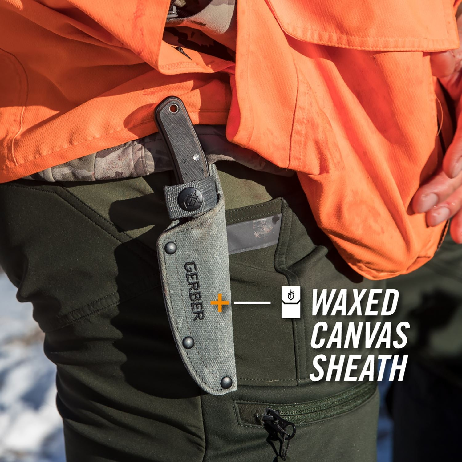 Gerber Downwind Drop Point veitsi - musta