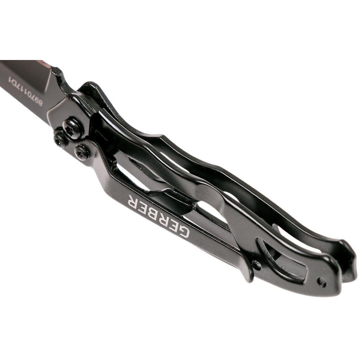 Gerber Mini Paraframe Tanto taittoveitsi - musta