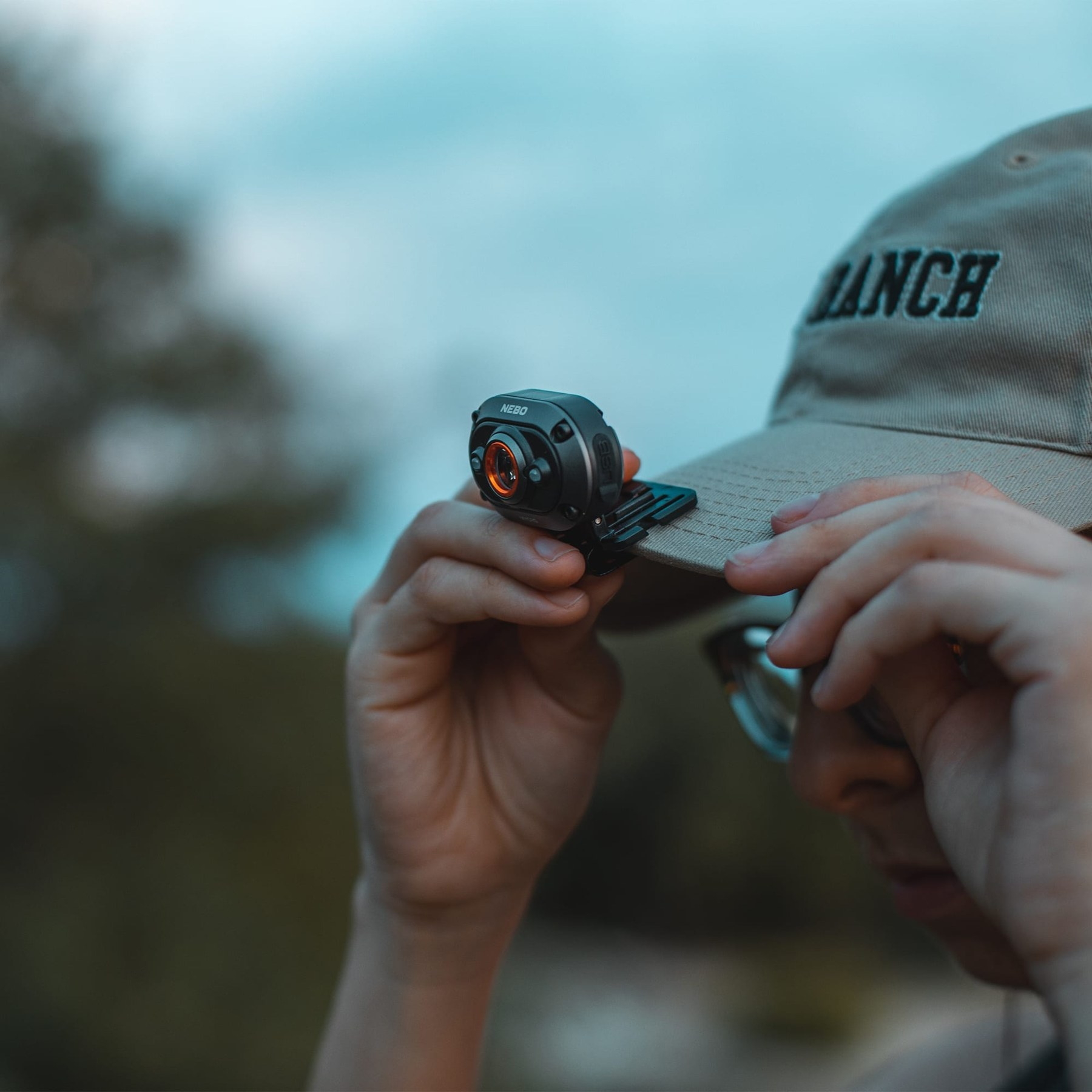 Nebo Mycro rechargeable headlamp and cap light